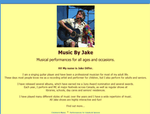 Tablet Screenshot of musicbyjake.com